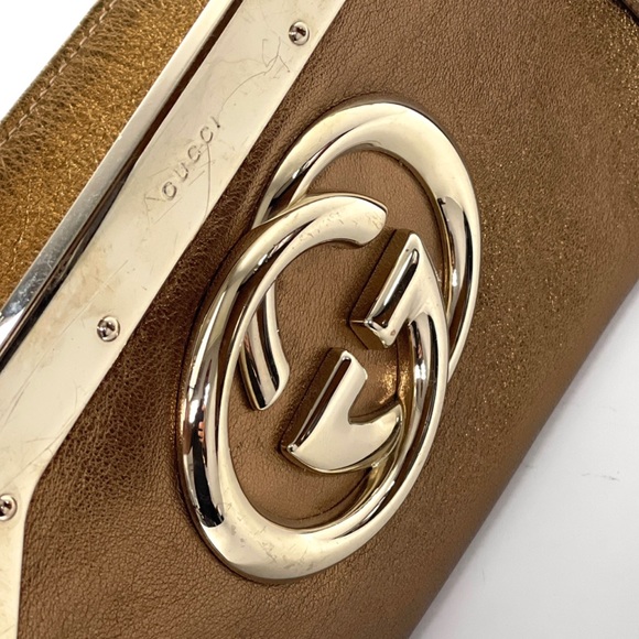 Gucci Gold Clutch - Picture 1 of 9